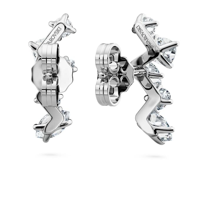 Pendientes tipo «ear cuff» Galaxy con diamantes cultivados en laboratorio de 1,25 quilates en total, formas variadas, oro blanco de 14K