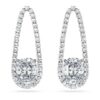 Pendientes tipo tenis octogonales con diamantes cultivados en laboratorio, 7,95 Ct en total, formas mixtas, oro blanco de 18K