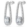 Pendientes tipo tenis octogonales con diamantes cultivados en laboratorio, 7,95 Ct en total, formas mixtas, oro blanco de 18K