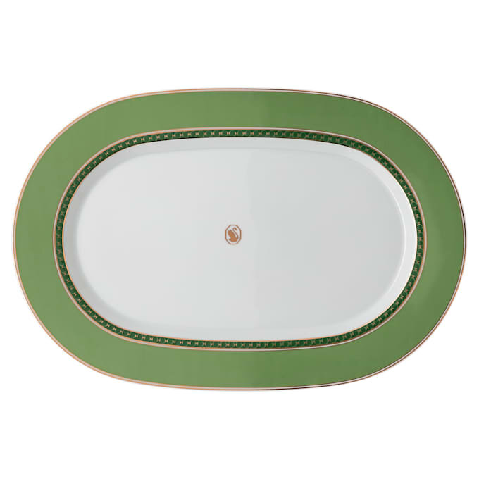 Plato de porcelana Signum, pequeño, verde Plato de porcelana Signum, pequeño, verde