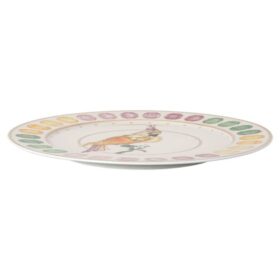 Plato de servicio Idyllia de porcelana, motivo Crystal Print, cacatúa, multicolor
