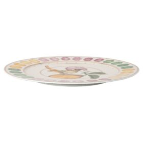 Plato de servicio Idyllia de porcelana, motivo Crystal Print, Flycatcher, multicolor