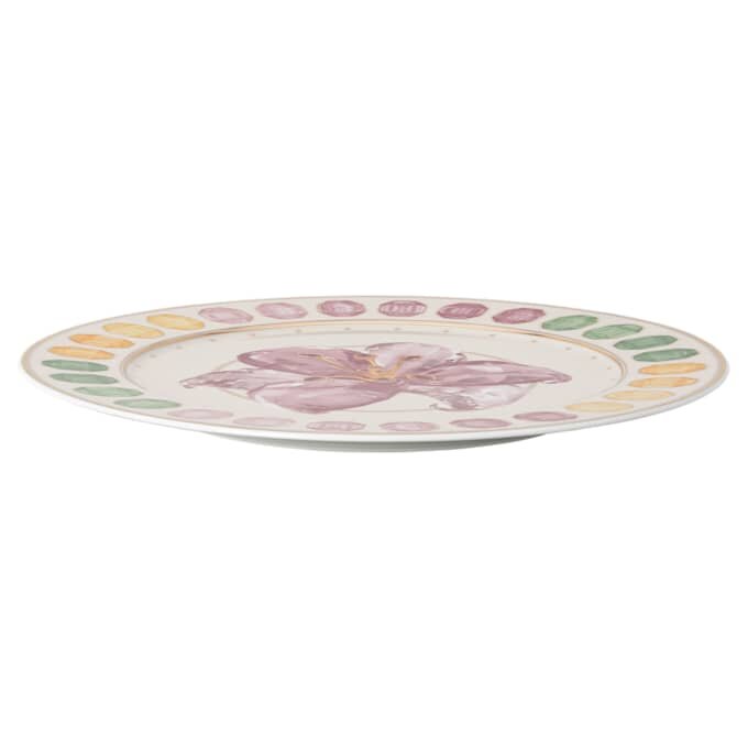 Plato de servicio Idyllia de porcelana, motivo Crystal Print, lirio, multicolor Plato de servicio Idyllia de porcelana, motivo Crystal Print, lirio, multicolor