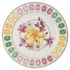 Plato de servicio Idyllia de porcelana, motivo de estampado de cristales, ramo de flores, multicolor Plato de servicio Idyllia de porcelana, motivo de estampado de cristales, ramo de flores, multicolor