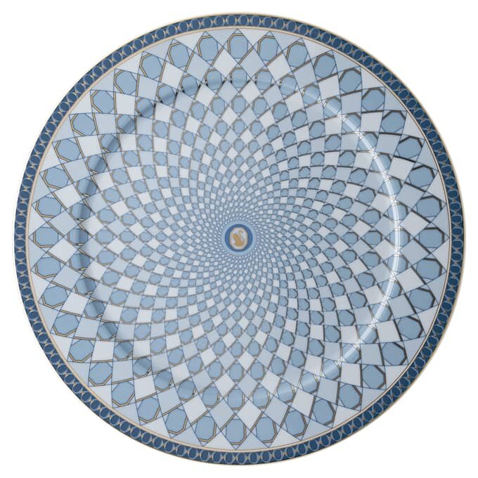 Plato de servicio Signum de porcelana, grande, azul Plato de servicio Signum de porcelana, grande, azul