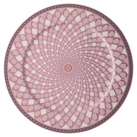 Plato de servicio Signum de porcelana, grande, rosa