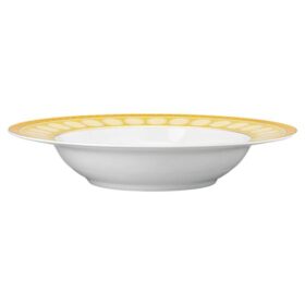 Plato hondo Signum de porcelana, amarillo
