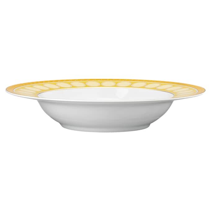 Plato hondo Signum de porcelana, amarillo Plato hondo Signum de porcelana, amarillo