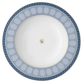 Plato hondo Signum de porcelana, azul