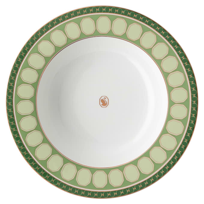 Plato hondo Signum de porcelana, verde Plato hondo Signum de porcelana, verde