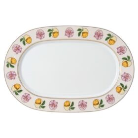 Plato Idyllia de porcelana, motivo Crystal Print, Lily Citron, pequeño, multicolor