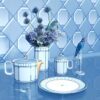 Taza Signum con tapa, de porcelana, azul Taza Signum con tapa, de porcelana, azul