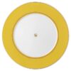 Plato llano Signum de porcelana, amarillo Plato llano Signum de porcelana, amarillo
