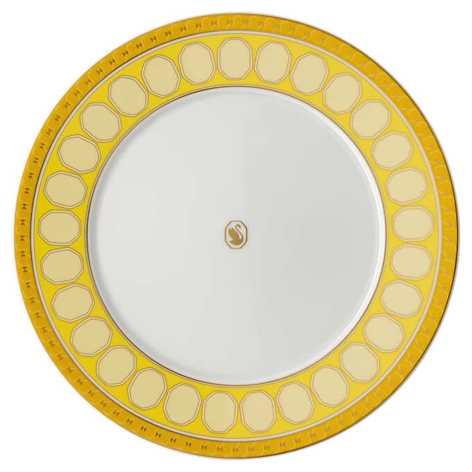 Plato llano Signum de porcelana, amarillo Plato llano Signum de porcelana, amarillo