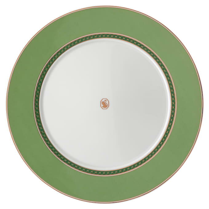 Plato llano Signum de porcelana, verde Plato llano Signum de porcelana, verde