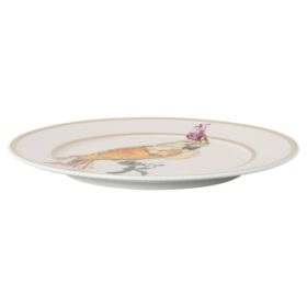 Plato para pan Idyllia de porcelana, motivo Crystal Print, cacatúa, multicolor