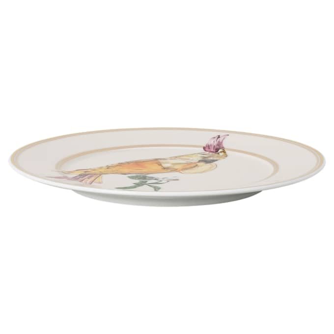 Plato para pan Idyllia de porcelana, motivo Crystal Print, cacatúa, multicolor Plato para pan Idyllia de porcelana, motivo Crystal Print, cacatúa, multicolor