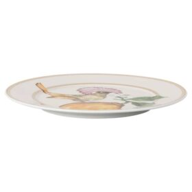 Plato para pan Idyllia de porcelana, motivo de impresión de cristal, papamoscas, multicolor