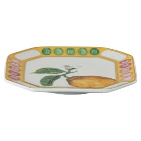 Porcelana Idyllia Vide Poche, motivo de cristal, limón, amarillo Porcelana Idyllia Vide Poche, motivo de cristal, limón, amarillo