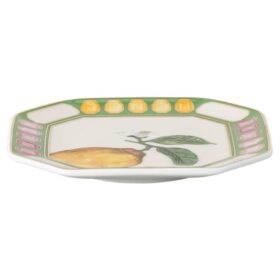 Porcelana Idyllia Vide Poche, motivo de cristales, limón, multicolor