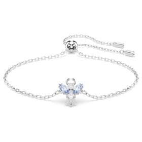 Pulsera mágica Ángel, azul, chapada en rodio