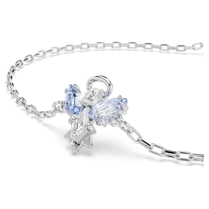 Pulsera mágica Ángel, azul, chapada en rodio Pulsera mágica Ángel, azul, chapada en rodio