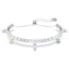 Pulseras Ariana Grande X Swarovski con cortes mixtos, multicolor, chapada en rodio Pulseras Ariana Grande X Swarovski con cortes mixtos, multicolor, chapada en rodio