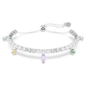 Pulseras Ariana Grande X Swarovski con cortes mixtos, multicolor, chapada en rodio