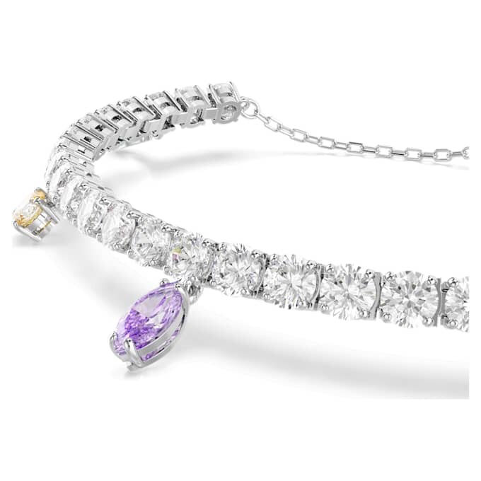 Pulseras Ariana Grande X Swarovski con cortes mixtos, multicolor, chapada en rodio Pulseras Ariana Grande X Swarovski con cortes mixtos, multicolor, chapada en rodio