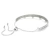 Pulseras Ariana Grande x Swarovski con perlas de cristal, corte redondo, blanco, chapada en rodio Pulseras Ariana Grande x Swarovski con perlas de cristal, corte redondo, blanco, chapada en rodio