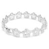 Pulseras Ariana Grande X Swarovski, corte redondo, flores, blanco, chapada en rodio Pulseras Ariana Grande X Swarovski, corte redondo, flores, blanco, chapada en rodio