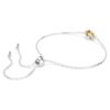 Pulseras con piedra natal de corte cuadrado, noviembre, amarillo, chapada en rodio Pulseras con piedra natal de corte cuadrado, noviembre, amarillo, chapada en rodio