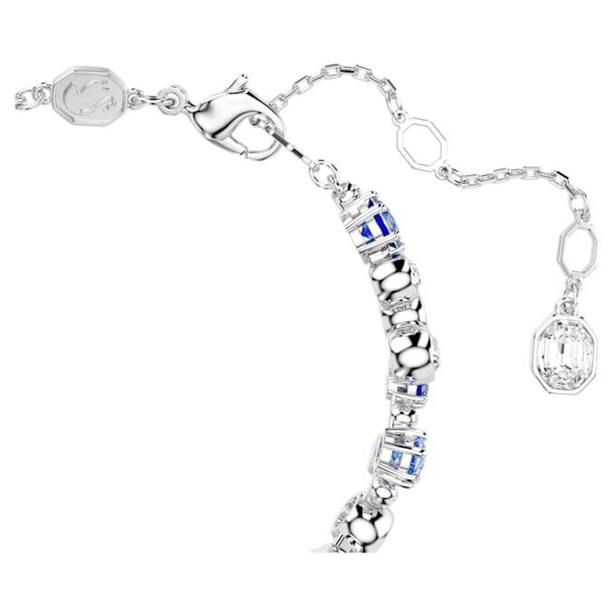 Pulseras Constella con cortes mixtos, azul, chapada en rodio Pulseras Constella con cortes mixtos, azul, chapada en rodio