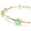 Pulseras Constella con cortes mixtos, verde, chapada en tono dorado