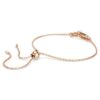 Pulseras Constella con perla de cristal, corte redondo, blanca, chapada en tono oro rosa Pulseras Constella con perla de cristal, corte redondo, blanca, chapada en tono oro rosa