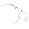 Pulseras de serpiente con perla de cristal, cortes mixtos, Año de la Serpiente, blanco, chapada en rodio Pulseras de serpiente con perla de cristal, cortes mixtos, Año de la Serpiente, blanco, chapada en rodio