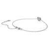 Pulseras Eternity con diamantes cultivados en laboratorio de 0,5 ct en total, forma de corazón, plata esterlina Pulseras Eternity con diamantes cultivados en laboratorio de 0,5 ct en total, forma de corazón, plata esterlina