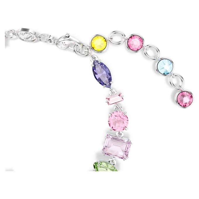 Pulseras Gema con cortes mixtos, multicolor, chapada en rodio Pulseras Gema con cortes mixtos, multicolor, chapada en rodio