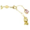 Pulseras Gema con cortes mixtos, multicolor, chapada en tono dorado