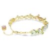 Pulseras Gema con cortes mixtos, multicolor, chapada en tono dorado