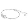 Pulseras Hyperbola Infinity, blancas, chapadas en rodio