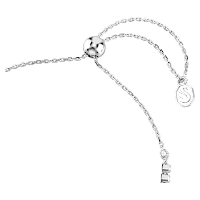 Pulseras Idyllia con cortes mixtos, corazón con flecha, blanca, chapada en rodio Pulseras Idyllia con cortes mixtos, corazón con flecha, blanca, chapada en rodio
