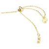 Pulseras Idyllia con cortes mixtos, corazón con flecha, blanca, chapada en tono dorado Pulseras Idyllia con cortes mixtos, corazón con flecha, blanca, chapada en tono dorado