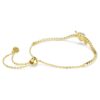 Pulseras Idyllia con cortes mixtos, corazón con flecha, blanca, chapada en tono dorado Pulseras Idyllia con cortes mixtos, corazón con flecha, blanca, chapada en tono dorado