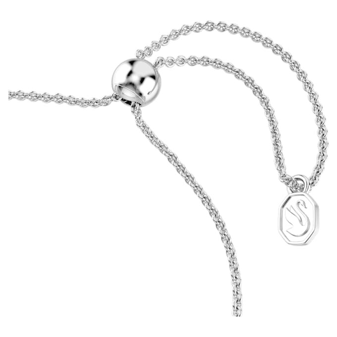 Pulseras Idyllia con cortes mixtos, flecha, blanca, chapada en rodio Pulseras Idyllia con cortes mixtos, flecha, blanca, chapada en rodio