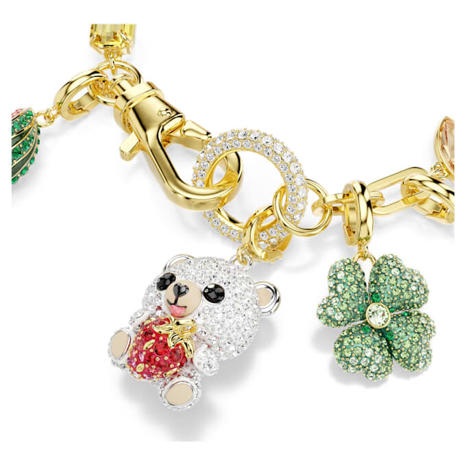 Pulseras Idyllia: cortes variados, motivos variados, multicolor, chapada en tono dorado Pulseras Idyllia: cortes variados, motivos variados, multicolor, chapada en tono dorado