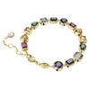 Pulseras Imber con cortes mixtos, multicolor, chapada en tono dorado Pulseras Imber con cortes mixtos, multicolor, chapada en tono dorado