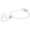 Pulseras Matrix con corte baguette, nudo, blanca, chapada en rodio Pulseras Matrix con corte baguette, nudo, blanca, chapada en rodio