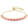Pulseras Matrix con corte de pera, rosa, chapada en tono dorado Pulseras Matrix con corte de pera, rosa, chapada en tono dorado