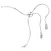 Pulseras Matrix con perla de cristal, corte redondo, blanca, chapada en rodio Pulseras Matrix con perla de cristal, corte redondo, blanca, chapada en rodio